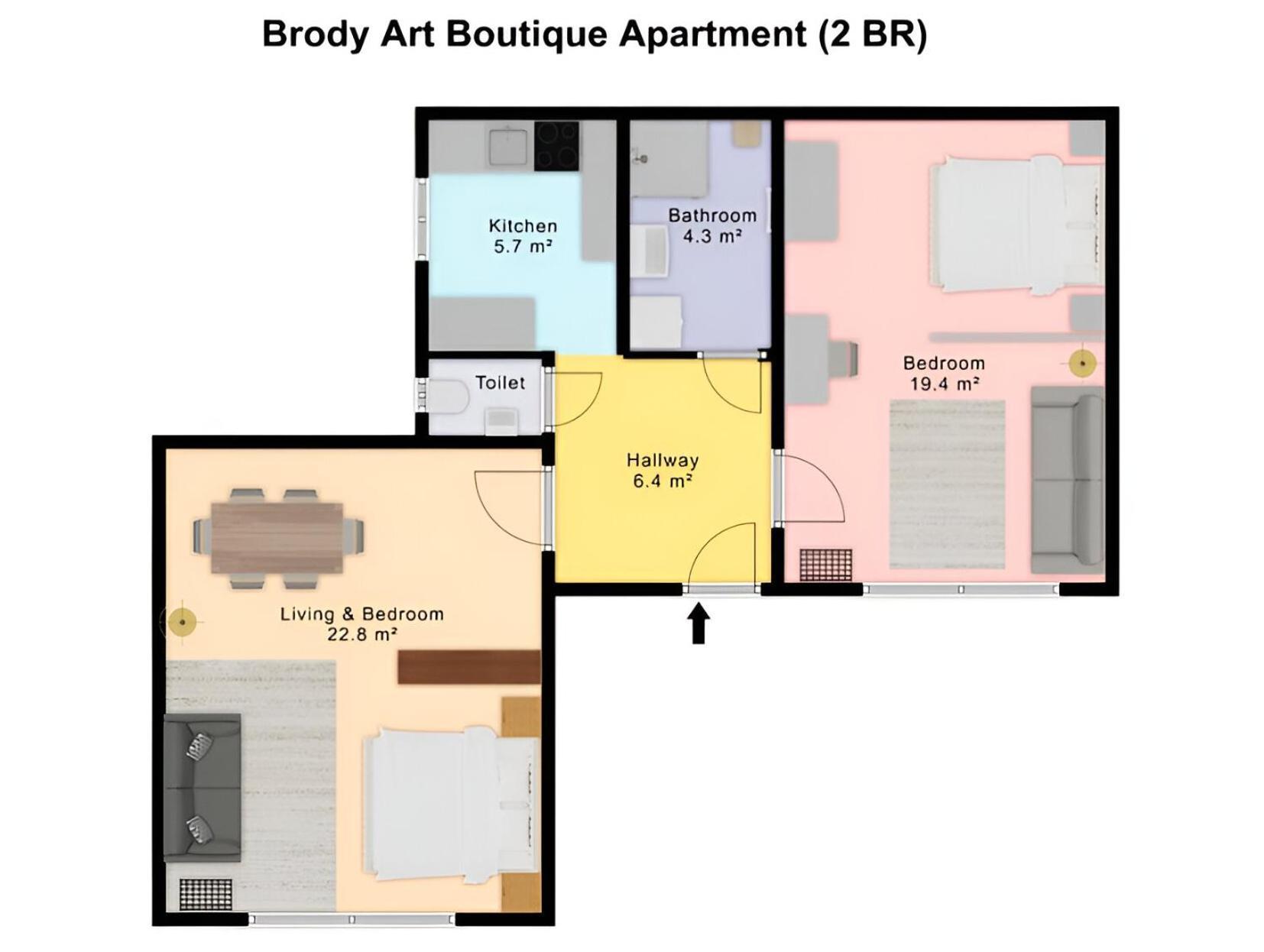 Brody Art Boutique Apartments Boedapest Kamer foto