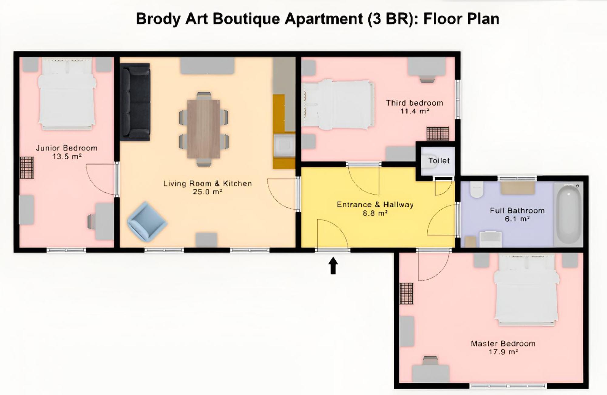 Brody Art Boutique Apartments Boedapest Kamer foto